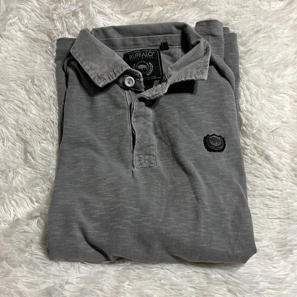 Buffalo David Bitton gray cotton polo shirt Size XXL - Picture 11 of 12